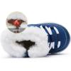 imageBMCiTYBM Girls Boys Snow Boots Warm Winter Fur Lined Baby Shoes InfantToddlerLittle Kid3navy