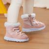 imageBMCiTYBM Girls Boys Snow Boots Warm Winter Fur Lined Baby Shoes InfantToddlerLittle Kid3pink