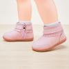 imageBMCiTYBM Girls Boys Snow Boots Warm Winter Fur Lined Baby Shoes InfantToddlerLittle Kid4pink