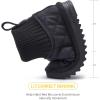 imageBMCiTYBM Girls Boys Snow Boots Warm Winter Fur Lined Baby Shoes InfantToddlerLittle Kid6black