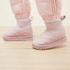 imageBMCiTYBM Girls Boys Snow Boots Warm Winter Fur Lined Baby Shoes InfantToddlerLittle Kid6pink