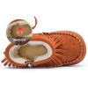 imageBMCiTYBM Girls Boys Snow Boots Warm Winter Fur Lined Baby Shoes InfantToddlerLittle Kid7brown