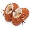 imageBMCiTYBM Girls Boys Snow Boots Warm Winter Fur Lined Baby Shoes InfantToddlerLittle Kid7brown
