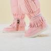 imageBMCiTYBM Girls Boys Snow Boots Warm Winter Fur Lined Baby Shoes InfantToddlerLittle Kid7pink