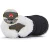 imageBMCiTYBM Girls Boys Snow Boots Warm Winter Fur Lined Baby Shoes InfantToddlerLittle Kid91black