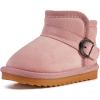 imageBMCiTYBM Toddler Boys Girls Snow Boots Warm Winter Boots NonSlip Faux Fur Lined Outdoor Shoes Pink Size 7