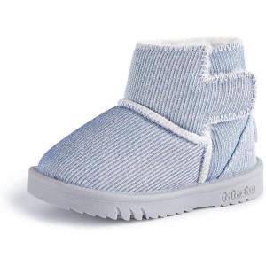 imageBMCiTYBM Baby Snow Winter Boots Girls Boys Sequin Fur Lined Shoes 6 12 18 24 Months Grey Size 1824 Months Toddler