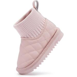 imageBMCiTYBM Girls Boys Snow Boots Warm Winter Fur Lined Baby Shoes InfantToddlerLittle Kid6pink