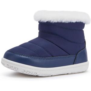 imageBMCiTYBM Girls Boys Snow Boots Warm Winter Fur Lined Baby Shoes InfantToddlerLittle Kid91navy