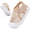 imageBMCiTYBM Baby Boy Girl Closed Toe Summer Sandals Lightweight Shoes Infant NonSlip First Walking Sneakers 6 9 12 18 24 MonthsDcamel