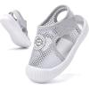 imageBMCiTYBM Baby Boy Girl Closed Toe Summer Sandals Lightweight Shoes Infant NonSlip First Walking Sneakers 6 9 12 18 24 MonthsDgrey