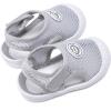 imageBMCiTYBM Baby Boy Girl Closed Toe Summer Sandals Lightweight Shoes Infant NonSlip First Walking Sneakers 6 9 12 18 24 MonthsDgrey