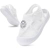 imageBMCiTYBM Baby Boy Girl Closed Toe Summer Sandals Lightweight Shoes Infant NonSlip First Walking Sneakers 6 9 12 18 24 MonthsDwhite
