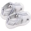 imageBMCiTYBM Baby Boy Girl Closed Toe Summer Sandals Lightweight Shoes Infant NonSlip First Walking Sneakers 6 9 12 18 24 MonthsEgrey
