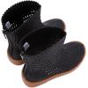 imageBMCiTYBM Girls Cowgirl Boots UnisexChild Mid Calf Toddler Cowboy Boots Little Kids Western Boots Round Toe All Seasons Shoes12black