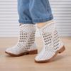 imageBMCiTYBM Girls Cowgirl Boots UnisexChild Mid Calf Toddler Cowboy Boots Little Kids Western Boots Round Toe All Seasons Shoes12white