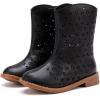 imageBMCiTYBM Girls Cowgirl Boots UnisexChild Mid Calf Toddler Cowboy Boots Little Kids Western Boots Round Toe All Seasons Shoes1black
