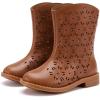 imageBMCiTYBM Girls Cowgirl Boots UnisexChild Mid Calf Toddler Cowboy Boots Little Kids Western Boots Round Toe All Seasons Shoes1camel