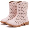imageBMCiTYBM Girls Cowgirl Boots UnisexChild Mid Calf Toddler Cowboy Boots Little Kids Western Boots Round Toe All Seasons Shoes1pink