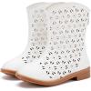 imageBMCiTYBM Girls Cowgirl Boots UnisexChild Mid Calf Toddler Cowboy Boots Little Kids Western Boots Round Toe All Seasons Shoes1white