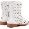 imageBMCiTYBM Girls Cowgirl Boots UnisexChild Mid Calf Toddler Cowboy Boots Little Kids Western Boots Round Toe All Seasons Shoes1white