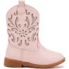 imageBMCiTYBM Girls Cowgirl Boots UnisexChild Mid Calf Toddler Cowboy Boots Little Kids Western Boots Round Toe All Seasons Shoes2pink