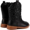 imageBMCiTYBM Girls Cowgirl Boots UnisexChild Mid Calf Toddler Cowboy Boots Little Kids Western Boots Round Toe All Seasons Shoes3black