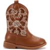 imageBMCiTYBM Girls Cowgirl Boots UnisexChild Mid Calf Toddler Cowboy Boots Little Kids Western Boots Round Toe All Seasons Shoes3camel