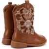 imageBMCiTYBM Girls Cowgirl Boots UnisexChild Mid Calf Toddler Cowboy Boots Little Kids Western Boots Round Toe All Seasons Shoes3camel