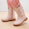 imageBMCiTYBM Girls Cowgirl Boots UnisexChild Mid Calf Toddler Cowboy Boots Little Kids Western Boots Round Toe All Seasons Shoes3pink