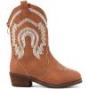 imageBMCiTYBM Girls Cowgirl Boots UnisexChild Mid Calf Toddler Cowboy Boots Little Kids Western Boots Round Toe All Seasons ShoesAllbrown