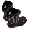 imageBMCiTYBM Girls Cowgirl Boots UnisexChild Mid Calf Toddler Cowboy Boots Little Kids Western Boots Round Toe All Seasons ShoesMultiblack