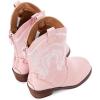 imageBMCiTYBM Girls Cowgirl Boots UnisexChild Mid Calf Toddler Cowboy Boots Little Kids Western Boots Round Toe All Seasons ShoesMultipink