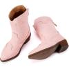 imageBMCiTYBM Girls Cowgirl Boots UnisexChild Mid Calf Toddler Cowboy Boots Little Kids Western Boots Round Toe All Seasons ShoesPointypink