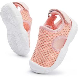 imageBMCiTYBM Baby Boy Girl Closed Toe Summer Sandals Lightweight Shoes Infant NonSlip First Walking Sneakers 6 9 12 18 24 MonthsApink