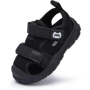 imageBMCiTYBM Baby Boy Girl Closed Toe Summer Sandals Lightweight Shoes Infant NonSlip First Walking Sneakers 6 9 12 18 24 MonthsBblack