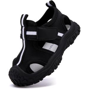 imageBMCiTYBM Baby Boy Girl Closed Toe Summer Sandals Lightweight Shoes Infant NonSlip First Walking Sneakers 6 9 12 18 24 MonthsEblack