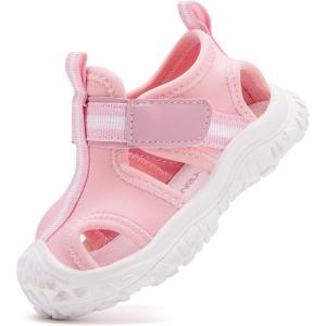 imageBMCiTYBM Baby Boy Girl Closed Toe Summer Sandals Lightweight Shoes Infant NonSlip First Walking Sneakers 6 9 12 18 24 MonthsEpink
