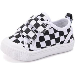 imageBMCiTYBM Toddler Baby Canvas Shoes Boys Girls Walking Sneakers5black
