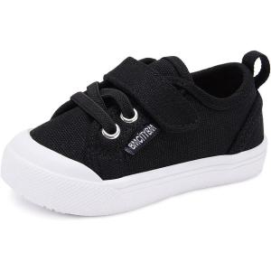 imageBMCiTYBM Toddler Baby Canvas Shoes Boys Girls Walking Sneakers6black