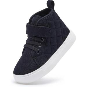 imageBMCiTYBM Toddler Baby Canvas Shoes Boys Girls Walking Sneakers7black