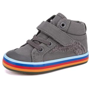 imageBMCiTYBM Toddler Baby Canvas Shoes Boys Girls Walking SneakersMulticoloured Grey