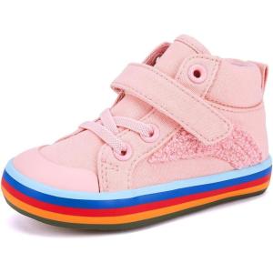 imageBMCiTYBM Toddler Baby Canvas Shoes Boys Girls Walking SneakersMulticoloured Pink