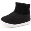 imageBMCiTYBM Baby Boy Girl Snow Boots Infant Warm Winter Booties Slip On Lightweight Outdoor Indoor Sock Shoes for First Walkers 6 9 12 18 24 MonthsAblack