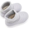 imageBMCiTYBM Baby Boy Girl Snow Boots Infant Warm Winter Booties Slip On Lightweight Outdoor Indoor Sock Shoes for First Walkers 6 9 12 18 24 MonthsAgrey