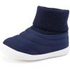 imageBMCiTYBM Baby Boy Girl Snow Boots Infant Warm Winter Booties Slip On Lightweight Outdoor Indoor Sock Shoes for First Walkers 6 9 12 18 24 MonthsAnavy Blue