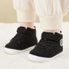 imageBMCiTYBM Baby Boy Girl Snow Boots Infant Warm Winter Booties Slip On Lightweight Outdoor Indoor Sock Shoes for First Walkers 6 9 12 18 24 MonthsBblack