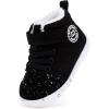 imageBMCiTYBM Baby Boy Girl Snow Boots Infant Warm Winter Booties Slip On Lightweight Outdoor Indoor Sock Shoes for First Walkers 6 9 12 18 24 MonthsBblack