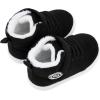 imageBMCiTYBM Baby Boy Girl Snow Boots Infant Warm Winter Booties Slip On Lightweight Outdoor Indoor Sock Shoes for First Walkers 6 9 12 18 24 MonthsBblack