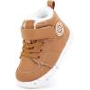 imageBMCiTYBM Baby Boy Girl Snow Boots Infant Warm Winter Booties Slip On Lightweight Outdoor Indoor Sock Shoes for First Walkers 6 9 12 18 24 MonthsBbrown